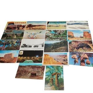 18 Arizona Post Card Lot Cool Springs Cabins Tasty Foods Safford Motel Scenic